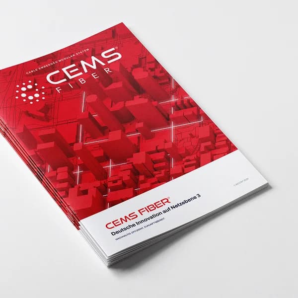 CEMS Fiber technical brochure created for infrastructure decision-makers